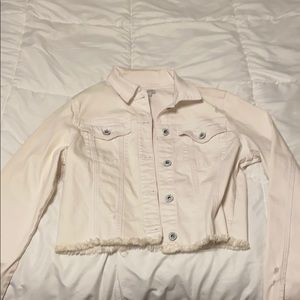 White jean jacket